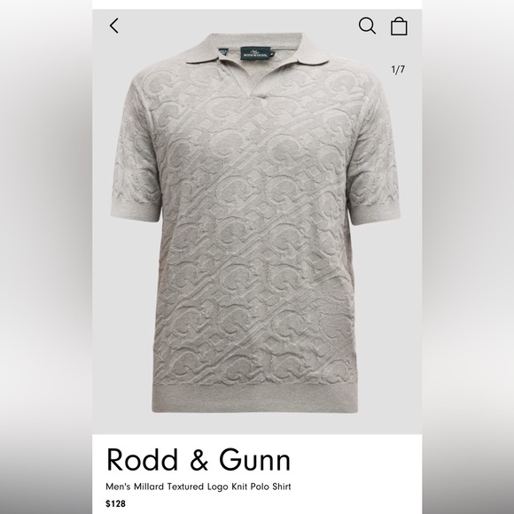 Rodd & Gunn Other - Rodd & Gunn Light Gray Polo Shirt